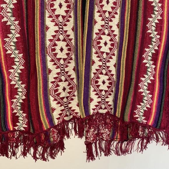 RALPH LAUREN DENIM & SUPPLY Navajo Aztec Tribal Long Sweater Vest Top - Picture 8 of 9